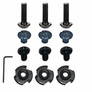 WGLILO #8-32 Three-Claw T-Nut Zinc Hexagon Socket Cross Screw
