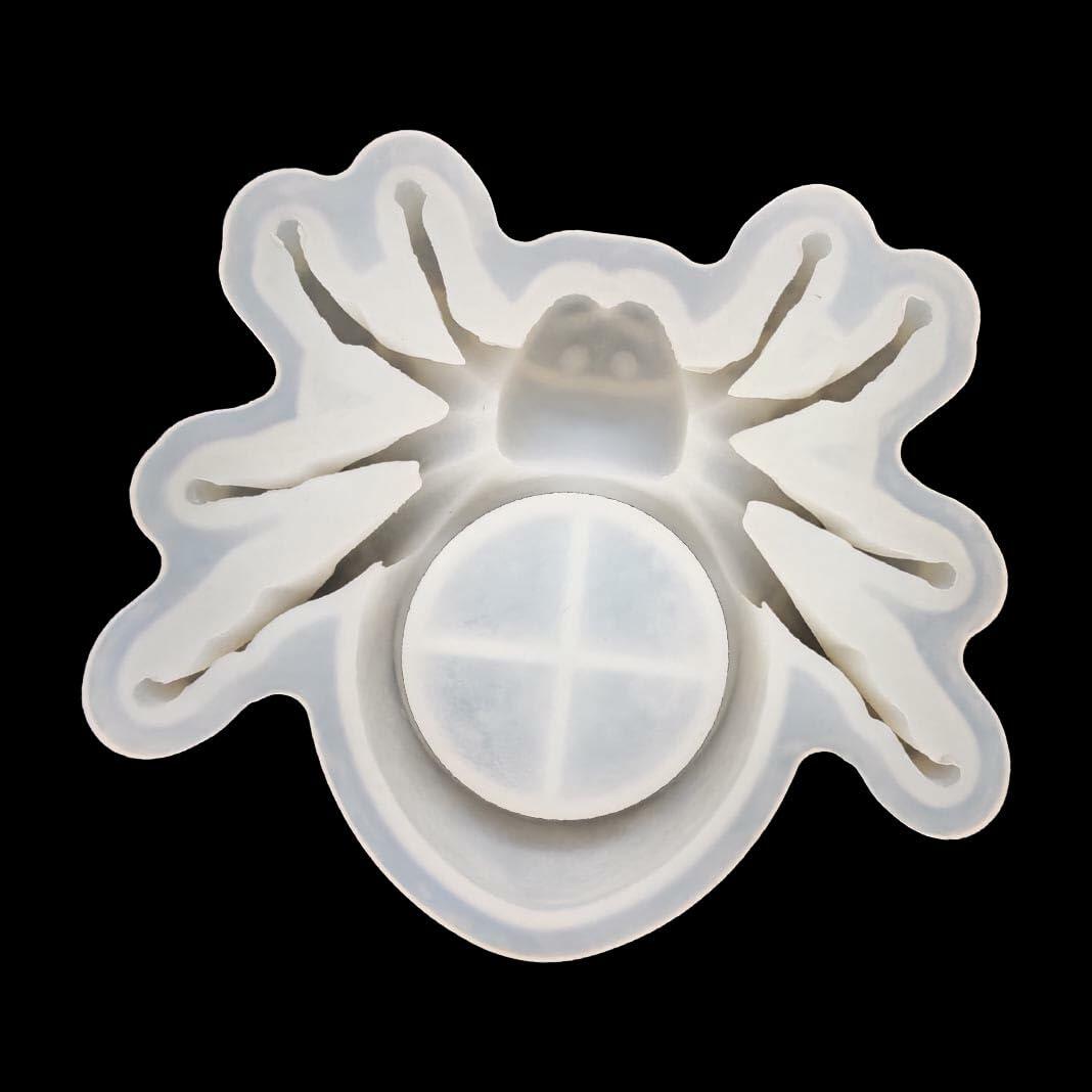 Fuehbur Spider Candle 3D Silicone Mold for Epoxy Resin DIY White