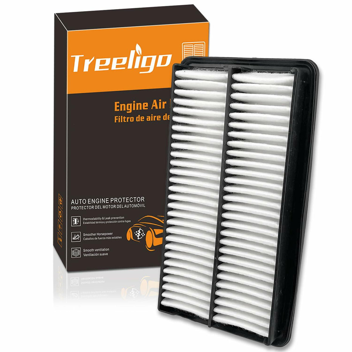 Treeligo CA12050 Engine Air Filter for Honda Civic CR-V L4 1.5L 2016-2023