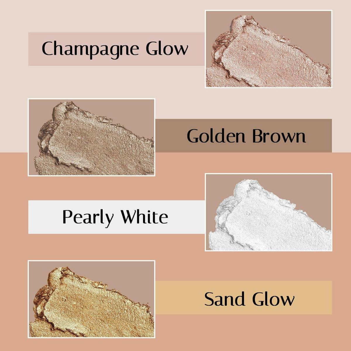 awrose Cream Eyeshadow Stick Waterproof Glitter Shimmer Eye Brightener 1oz