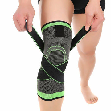 ASOONYUM Knee Sleeve Compression Support Joint Pain Relief Green Single Size XL