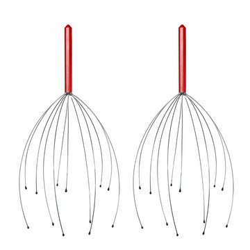 YAO & BEI Scalp Massager Tool Head Scratcher Stress Reliever Rubber Beads 4 Pack