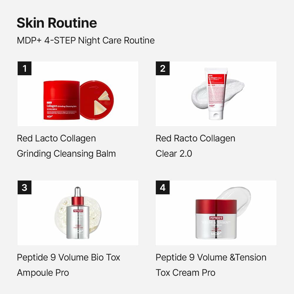 MDP+ Red Lacto Collagen Cleansing Balm 1.69oz Pore Cleanser Hydrating Travel