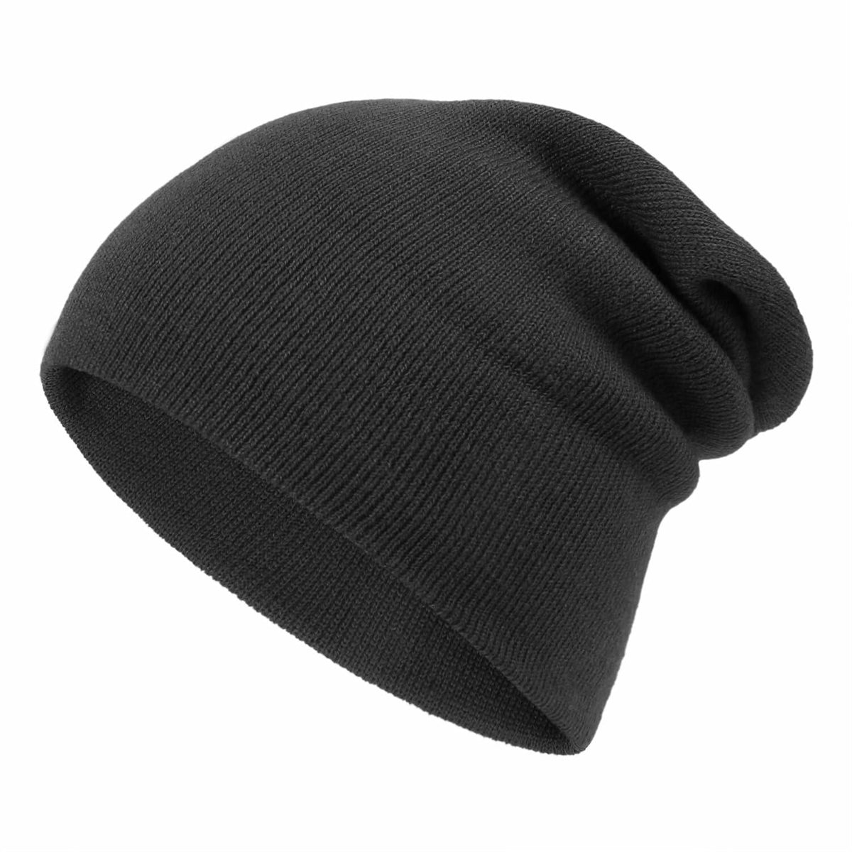 Zion Praiser 2PCS Family Beanie Hat Parent-Child Winter Knitted Warm Black