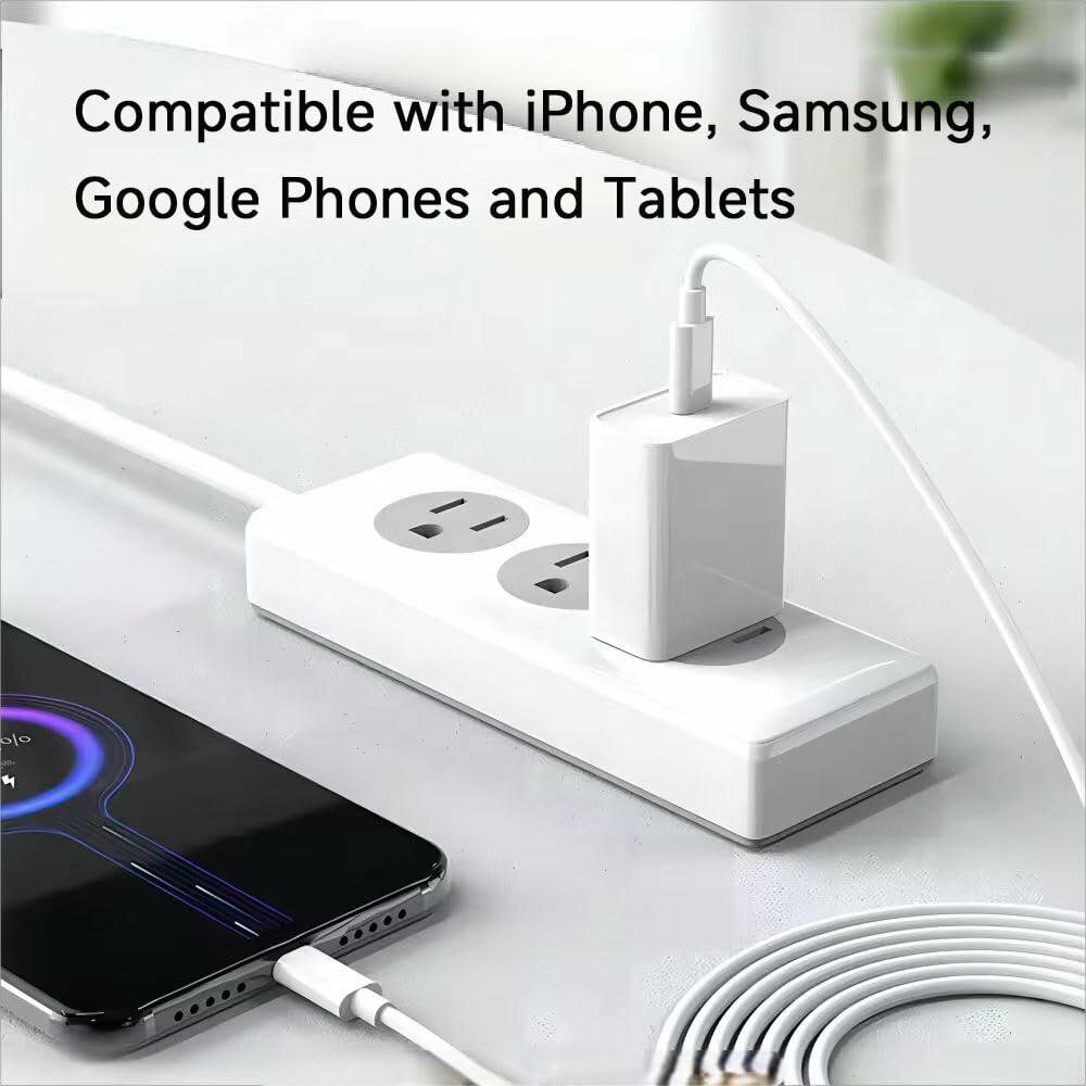 sawdca USB C to USB C Cable 3.3ft 3A 60W Fast Charging White