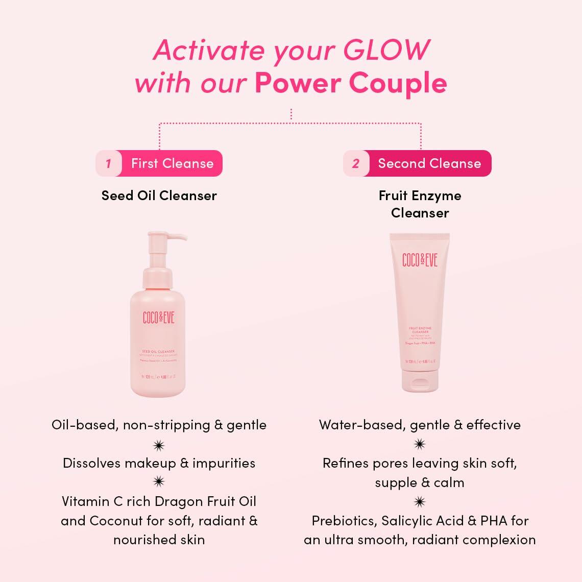 Coco & Eve Fruit Enzyme Cleanser Water Based Gentle 4.06 fl oz