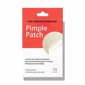 Chic Glamour Emporium Pimple Patch Hydrocolloid Acne Spot Stickers 72 Count