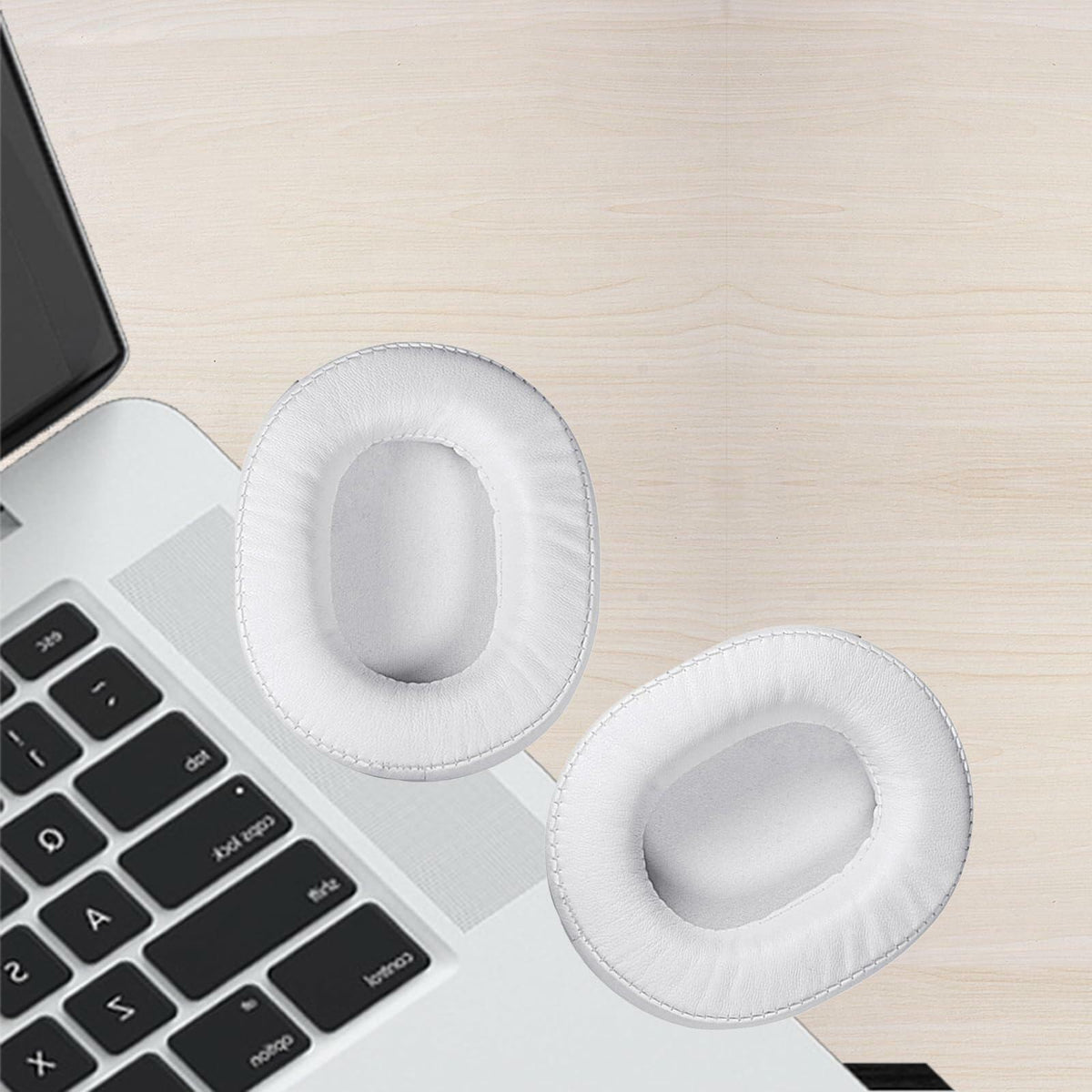 ACCIUK Ear Pad Replacement for ATH M50X MSR7 Headphones White