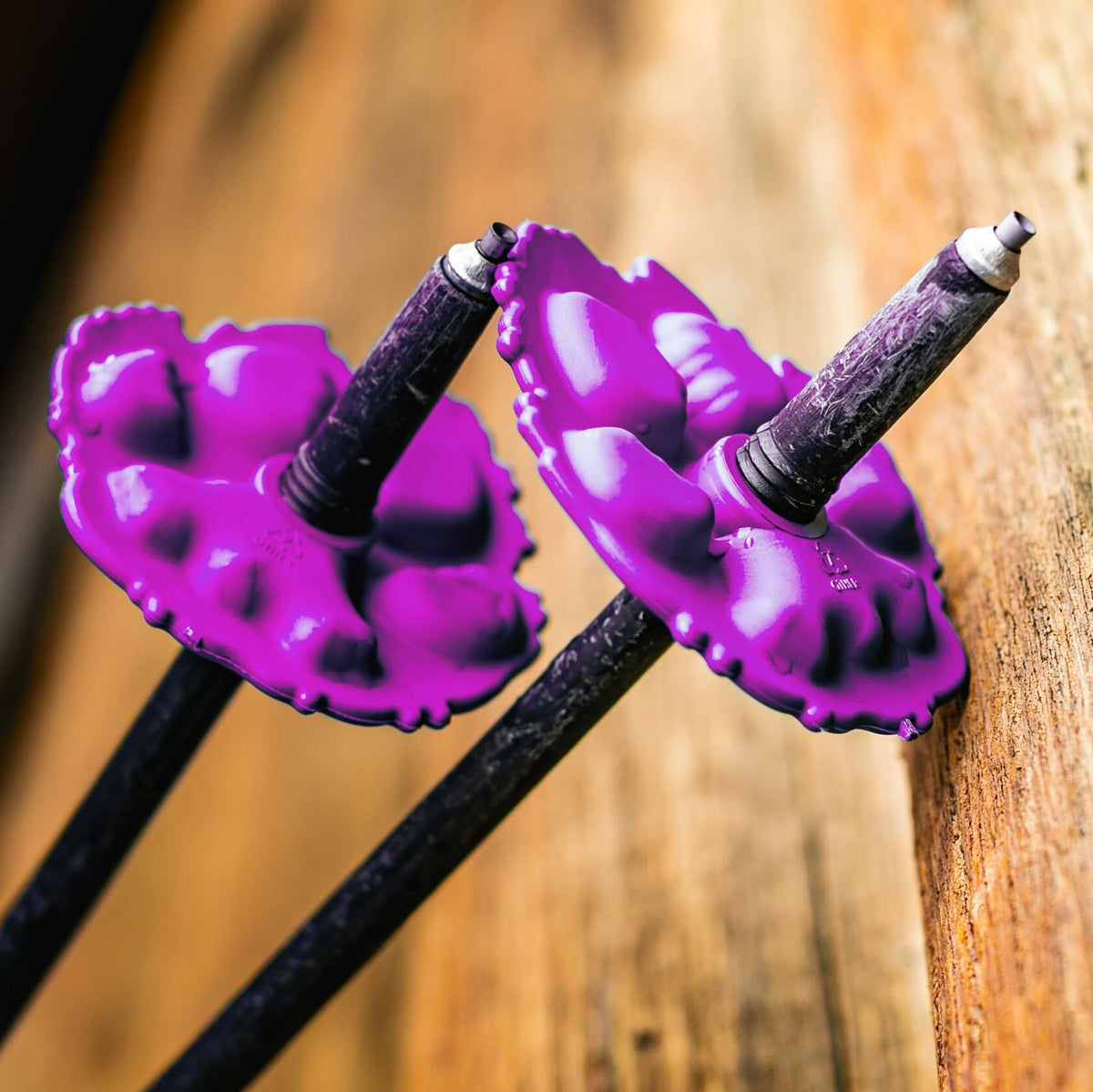 Stoke Tracks Mountain Lion Paw Ski Pole Baskets Hot Pink