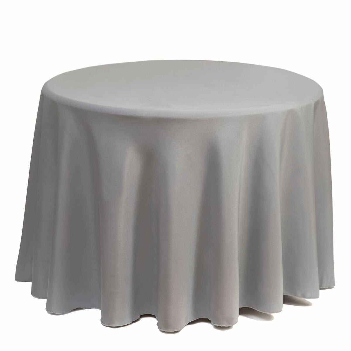 Gee Di Moda Round Tablecloth 90 Inch Charcoal Heavy Duty Wrinkle-Resistant