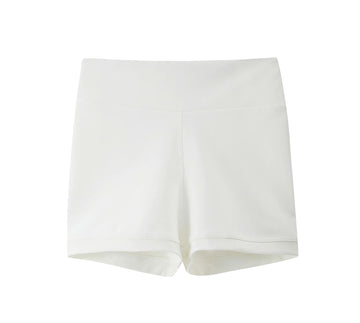 Swdarz Girls White Gymnastics Shorts Spandex Biker 11-12Y
