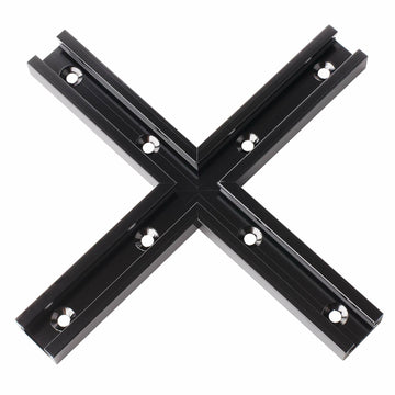 CLEAR STYLE T Tracks Woodworking Double-Cut Universal Intersection Kit 3" Black