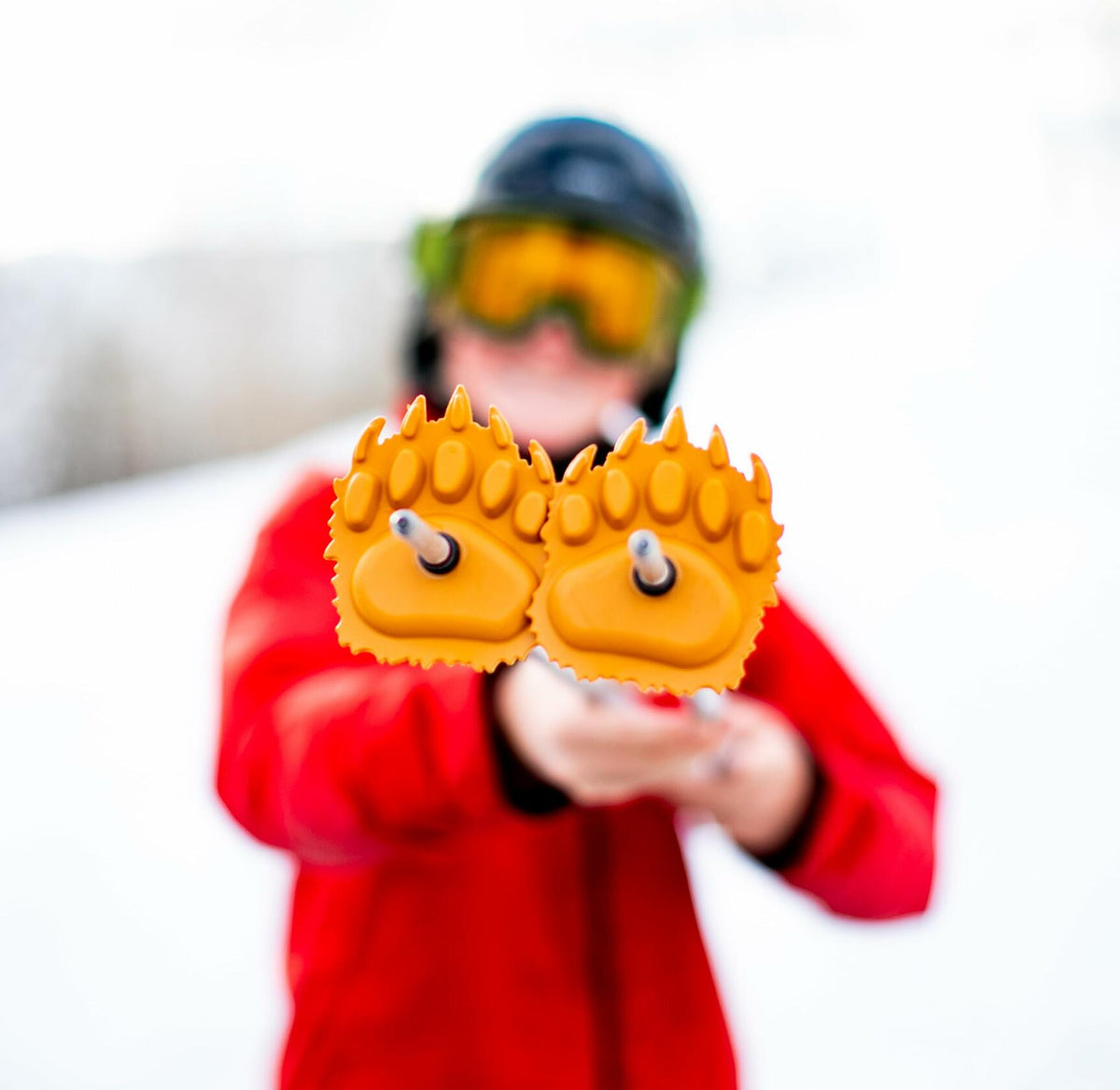 Stoke Tracks Bear Paw Ski Pole Baskets Dawn Yellow Unisex