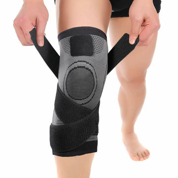 Mumian Knee Sleeve Compression Support Black Single Size XXXL