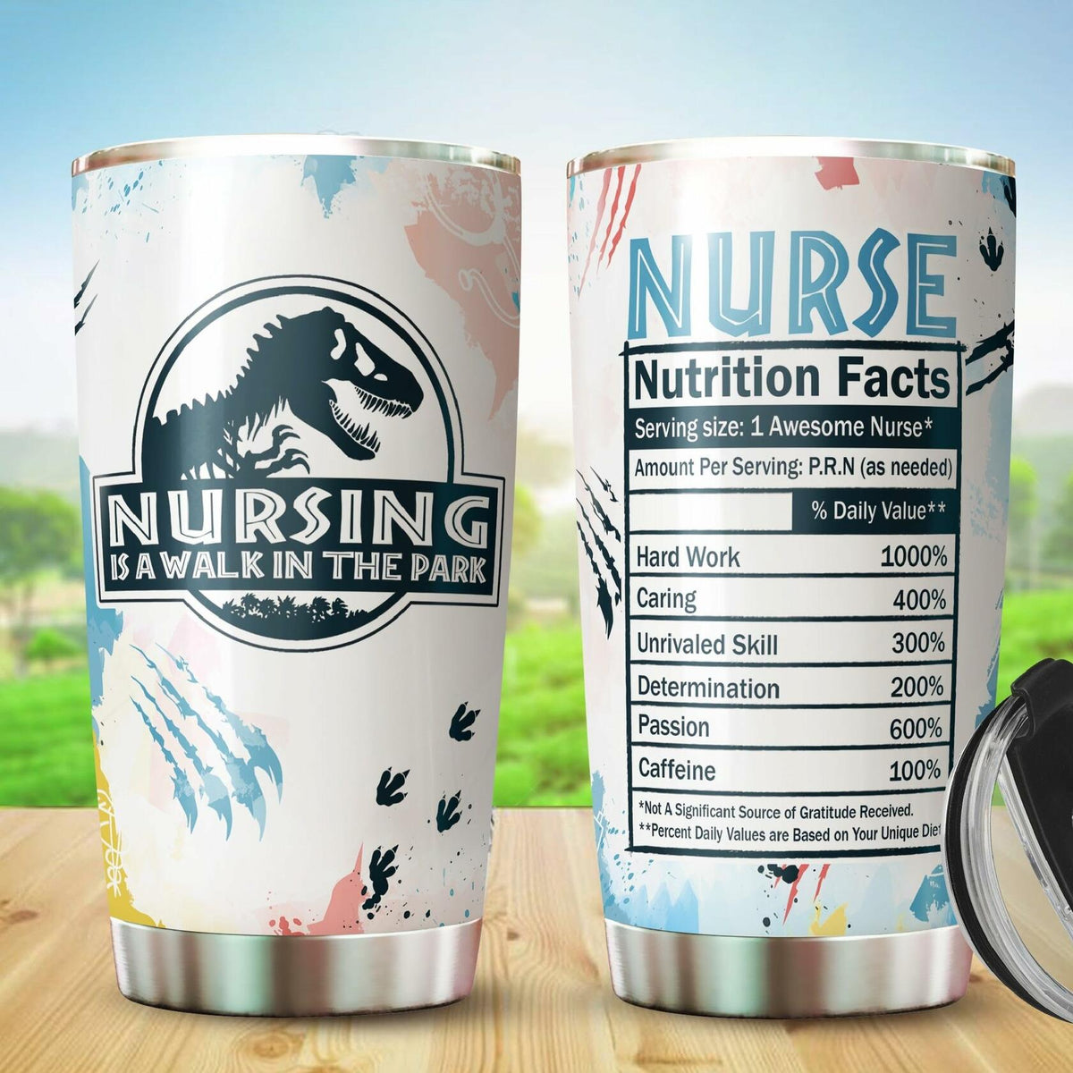 WOOKOO Nurse Tumbler 20oz Stainless Steel Holiday Gift 1 Count