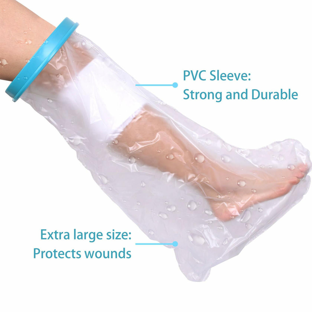 QBYVQQN Kids Cast Cover Waterproof Lower Leg Protector Soft Seal Shower