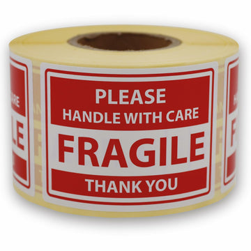 hazır etiketler Fragile Stickers 2x3 Inch Permanent Adhesive 500 Labels Roll