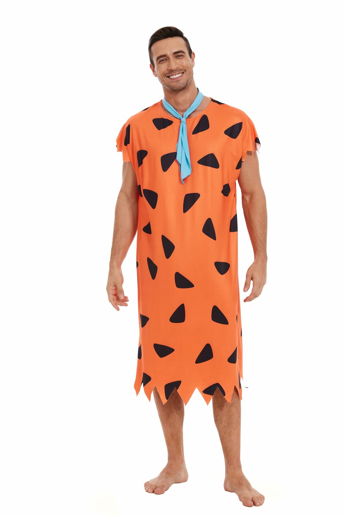 Waist Wow Halloween Adult Couple Costume Cosplay Party Orange Size XL