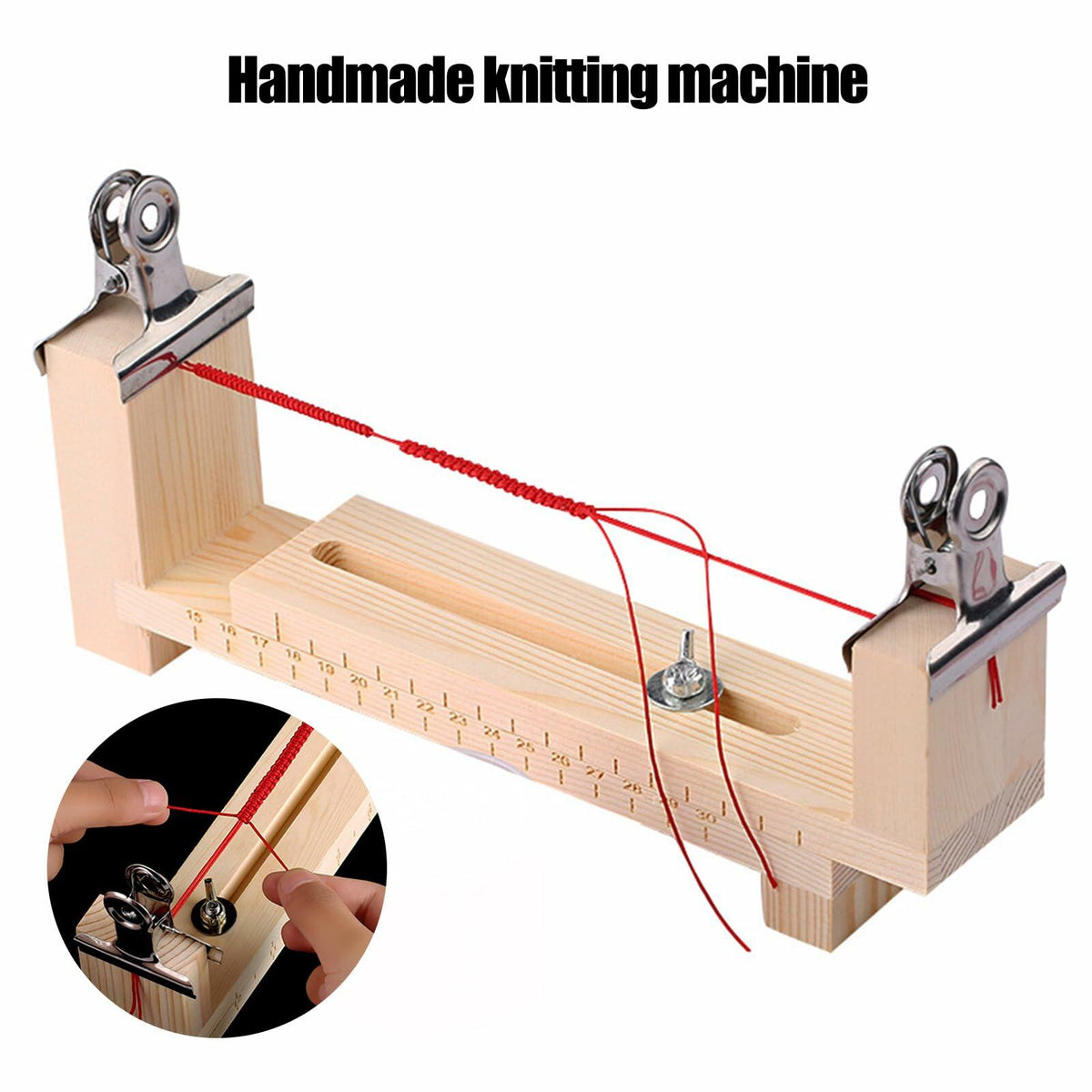 EVKILKJS Wood Bracelet Jig U Shape Clear Scale DIY Maker Rack with 2 Clamps