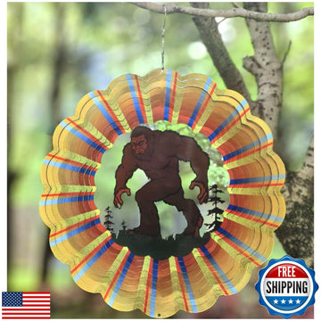 MILLCLOUD Bigfoot Wind Spinner Outdoor Garden Decor 3D Visual Effect