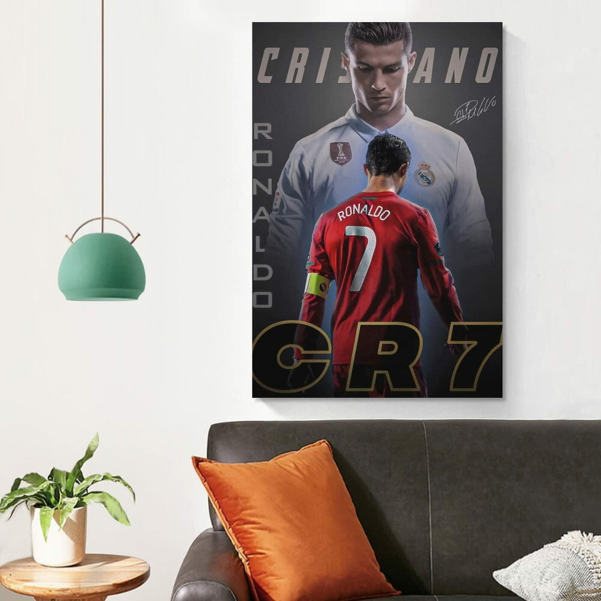 fhzang Kylian Mbappé Canvas Poster Sport Modern 12x18 inches Unframed