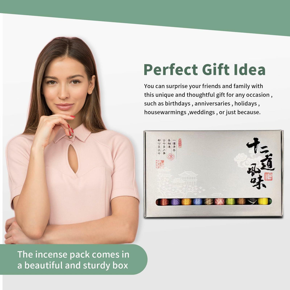 Rhinenet Incense Sticks Wu Chen Xiang Aromatherapy Relaxation Meditation