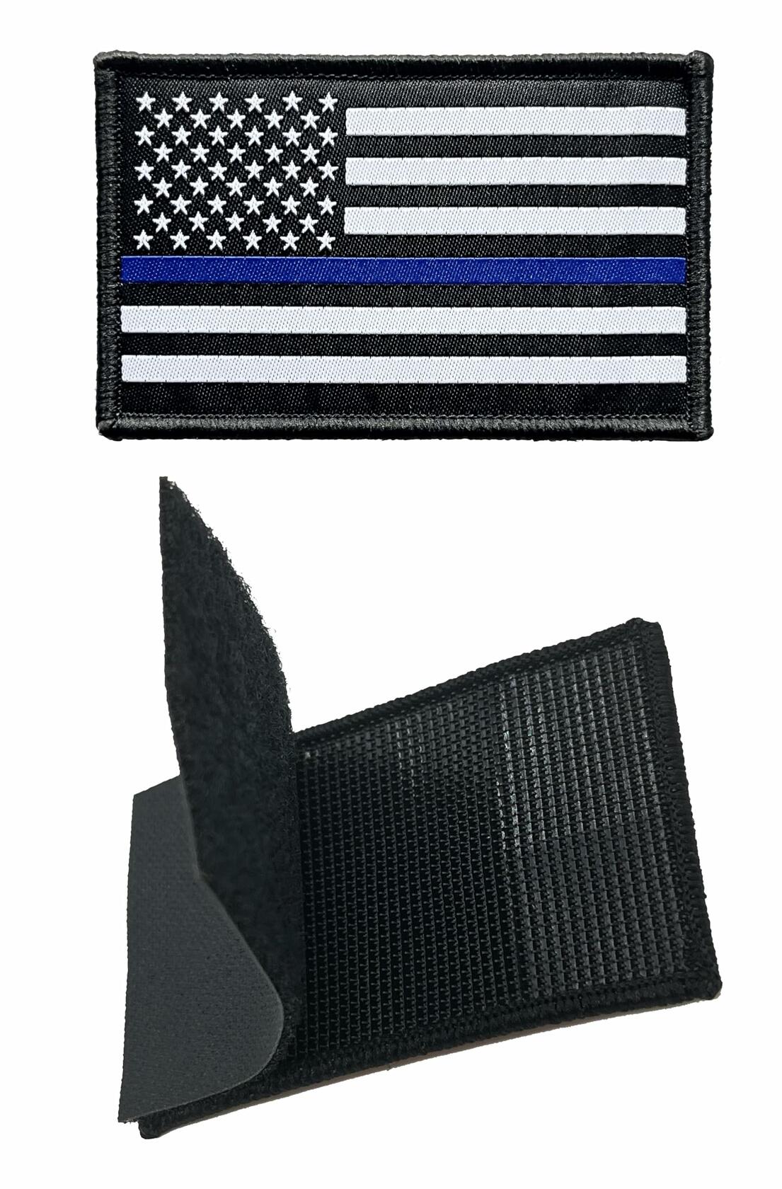 Ceclflag 3Pcs Police Flag Patch 2x3 Inch Tactical Embroidered Armband