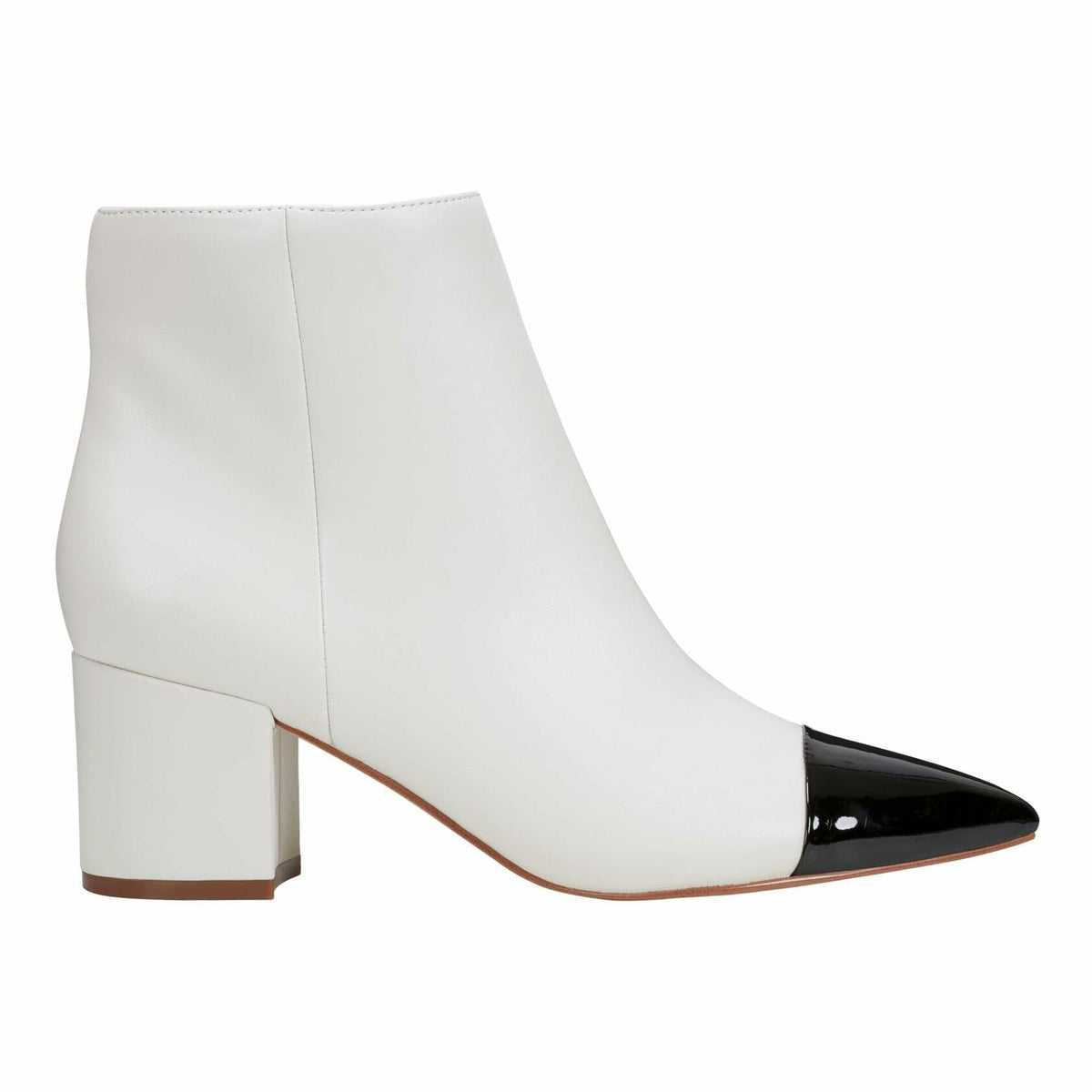 Marc Fisher Women's JELANIE Ankle Boot, Ivory/Black Multi 150, 5.5