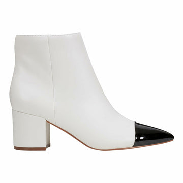 Marc Fisher Women's JELANIE Ankle Boot, Ivory/Black Multi 150, 5.5