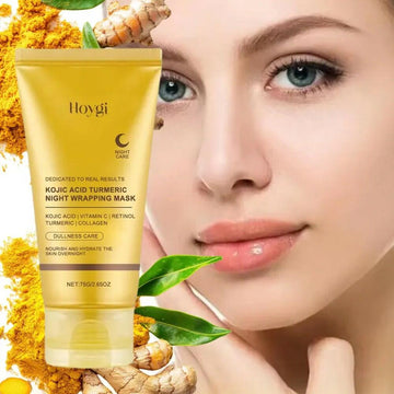 BestBy03/25 HOYGI Kojic Acid Turmeric Collagen Night Wrapping Mask 75ml