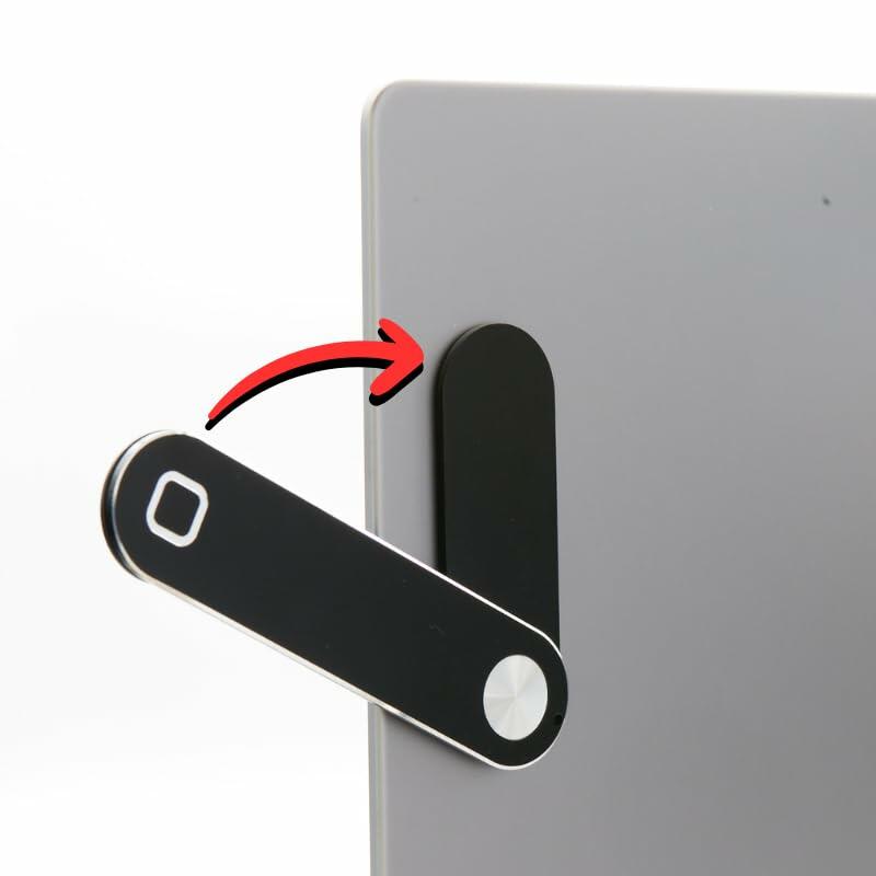 TechLok SideEye Phone Mount Magnetic Holder for Laptop Smartphone Silver