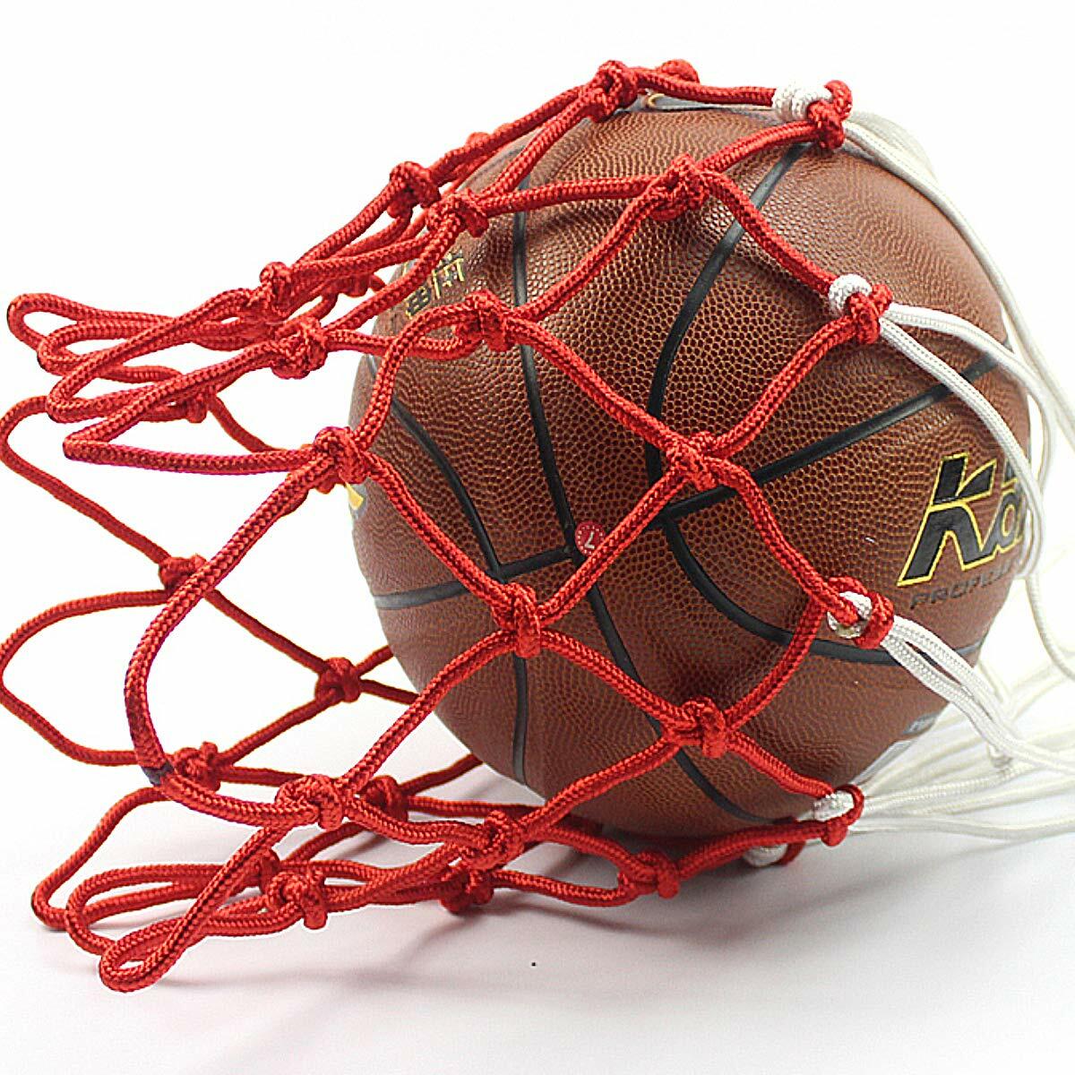2 Pack Red White Basketball Net 12 Loops Polyester All Weather Durable