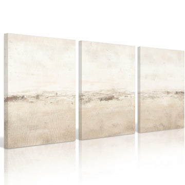Baccone Mid Century Modern Wall Art Set of 3 Sage Green 12x16 Inch Canvas