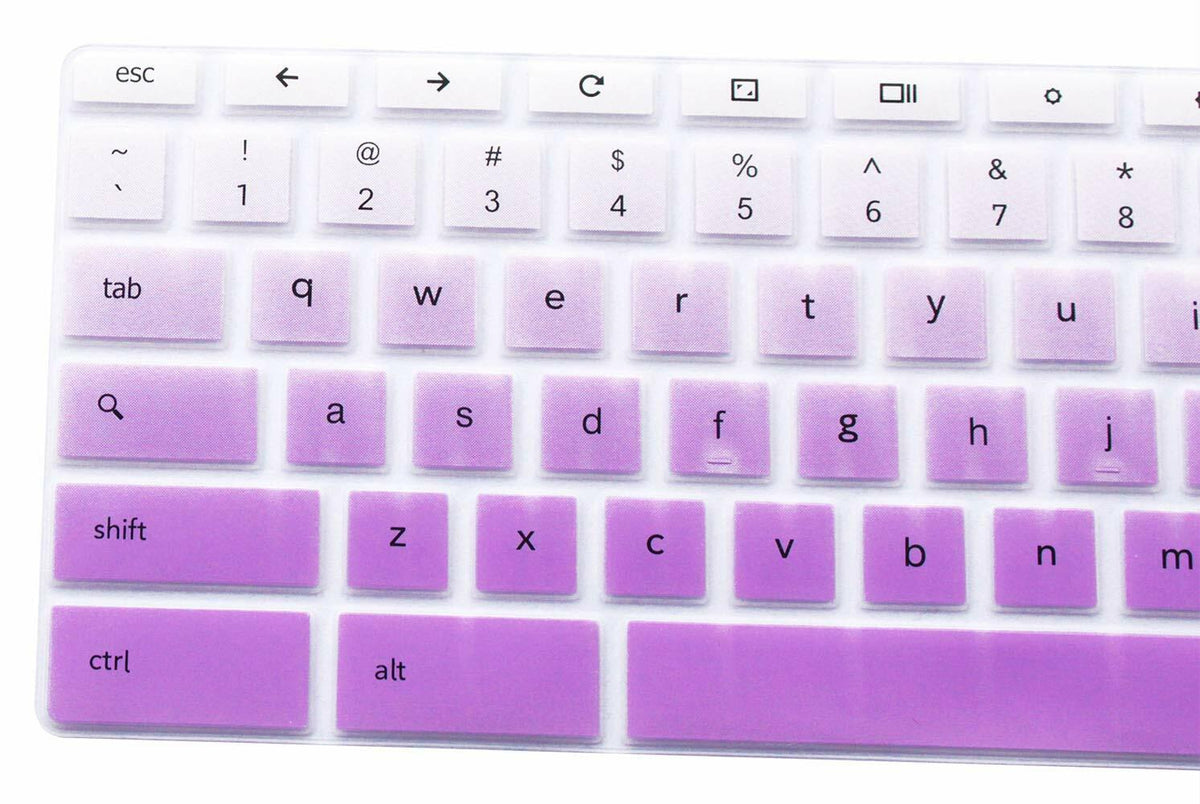 YYubao Keyboard Skin for Samsung Chromebook XE500C13 11.6" Silicone Purple