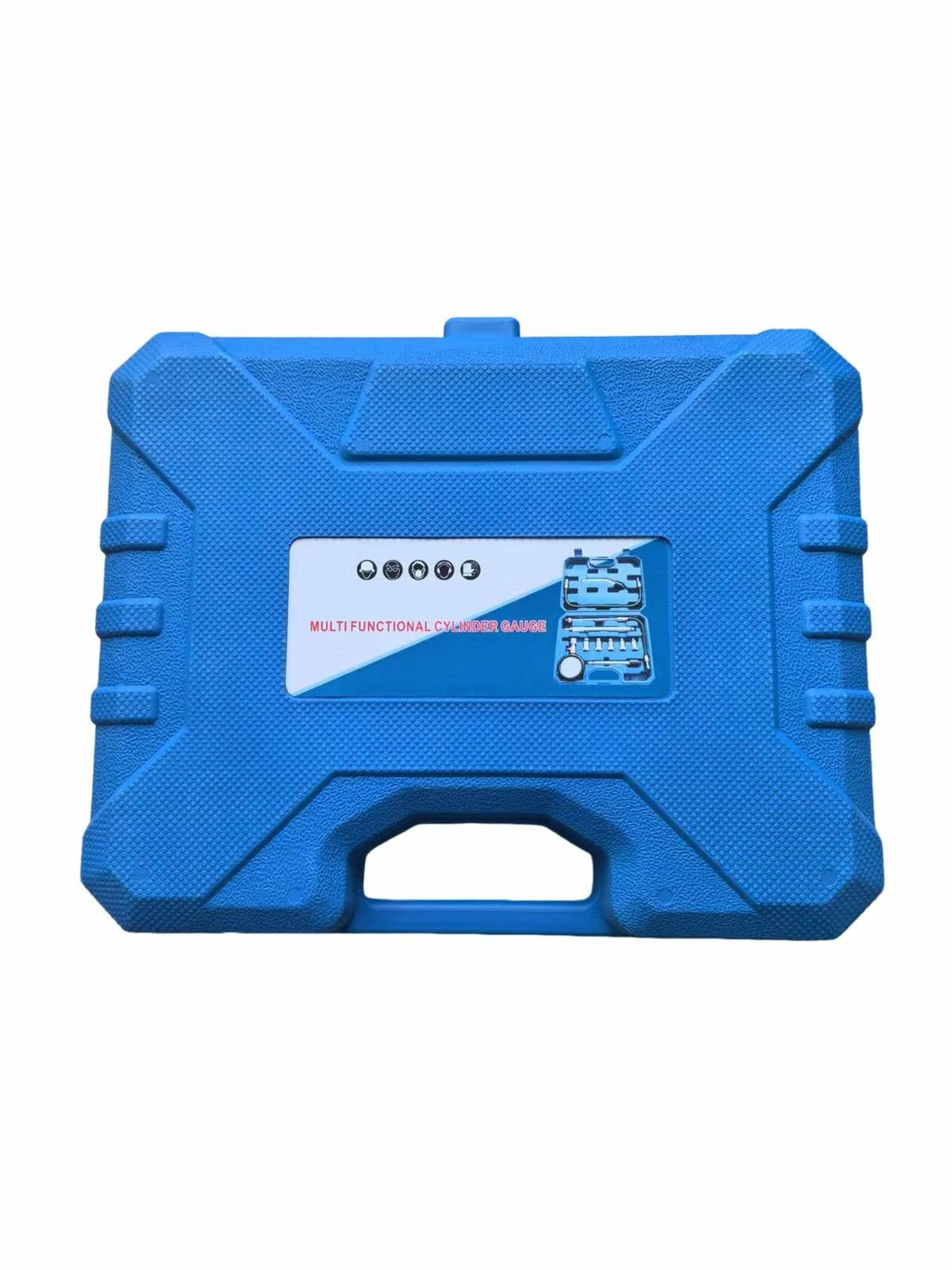ZEAJSRU Engine Cylinder Compression Tester Kit Dual Fuel Vacuum Gauge Blue