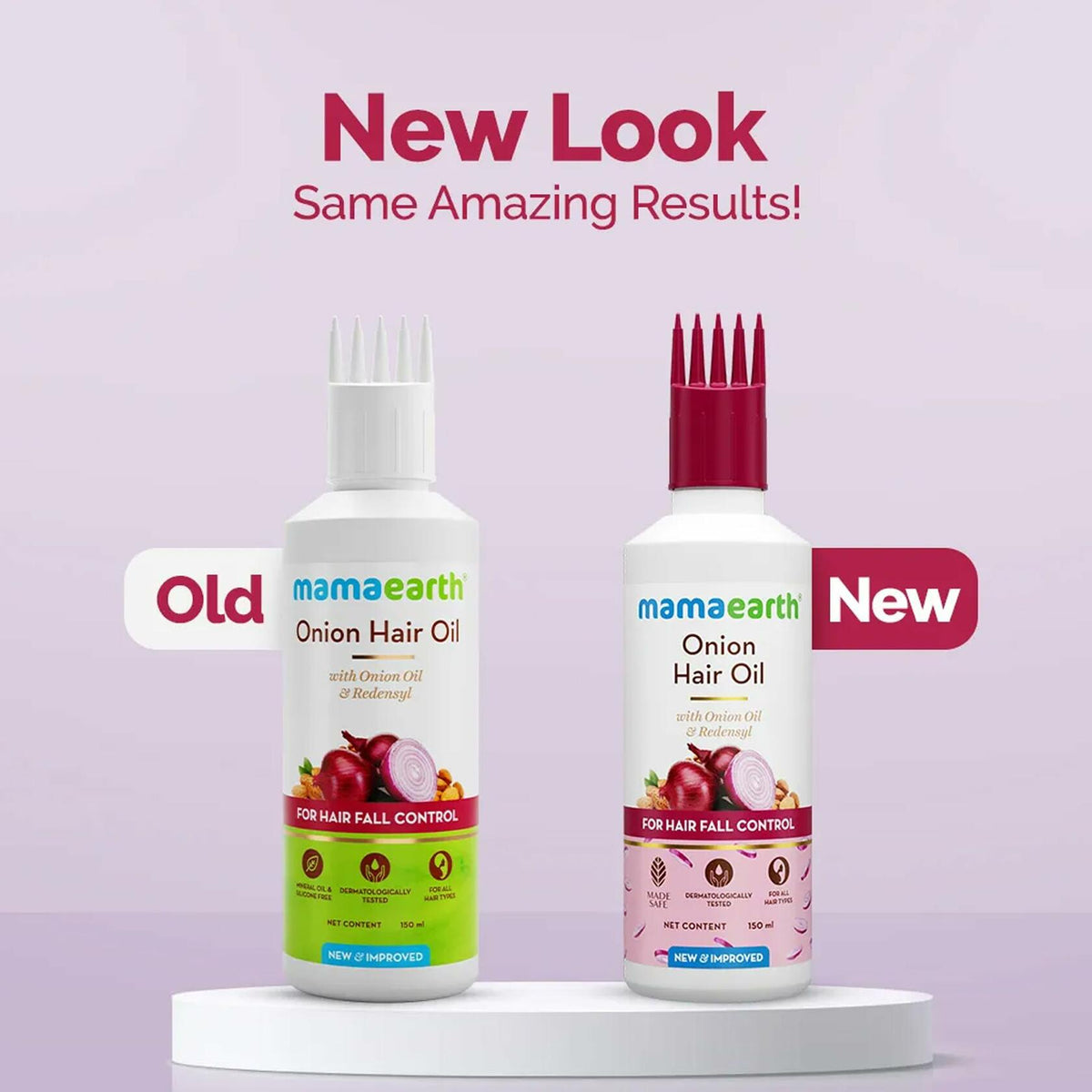 Mamaearth Onion Hair Oil Anti Hair Loss with Redensyl 150ml