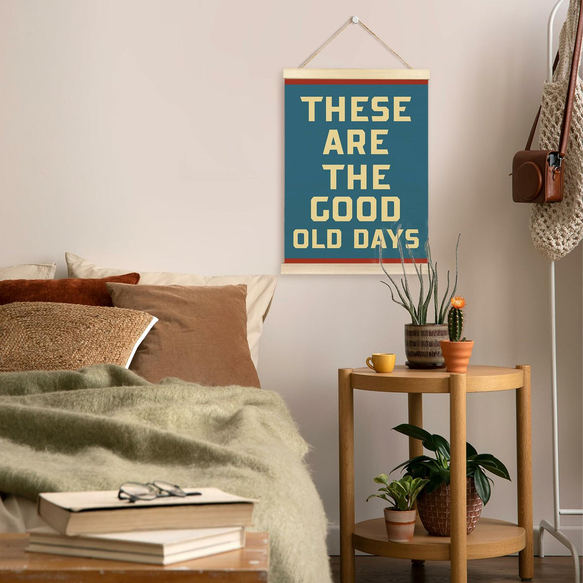 TAEDIN Inspirational Rustic Wall Art Poster Hanger Frame 12x16 Deep Blue