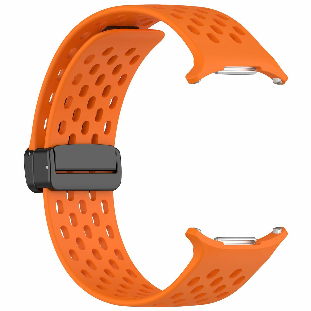 FitTurn Samsung Galaxy Watch Ultra 2 Silicone Sport Strap Orange 47mm
