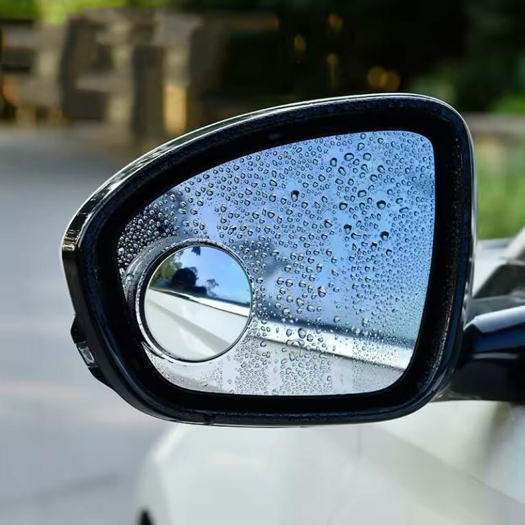Schönn 2 Pack Blind Spot Car Mirrors 2" Adjustable HD Glass Silver Frame