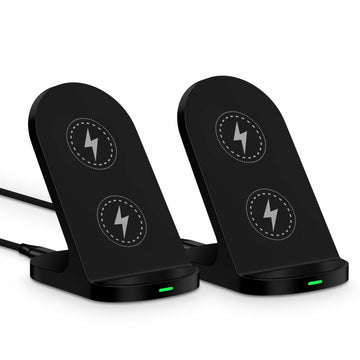 Sicodo Wireless Charger Stand 15W for Samsung S25 Ultra S24+ S23FE S22 S21 Black