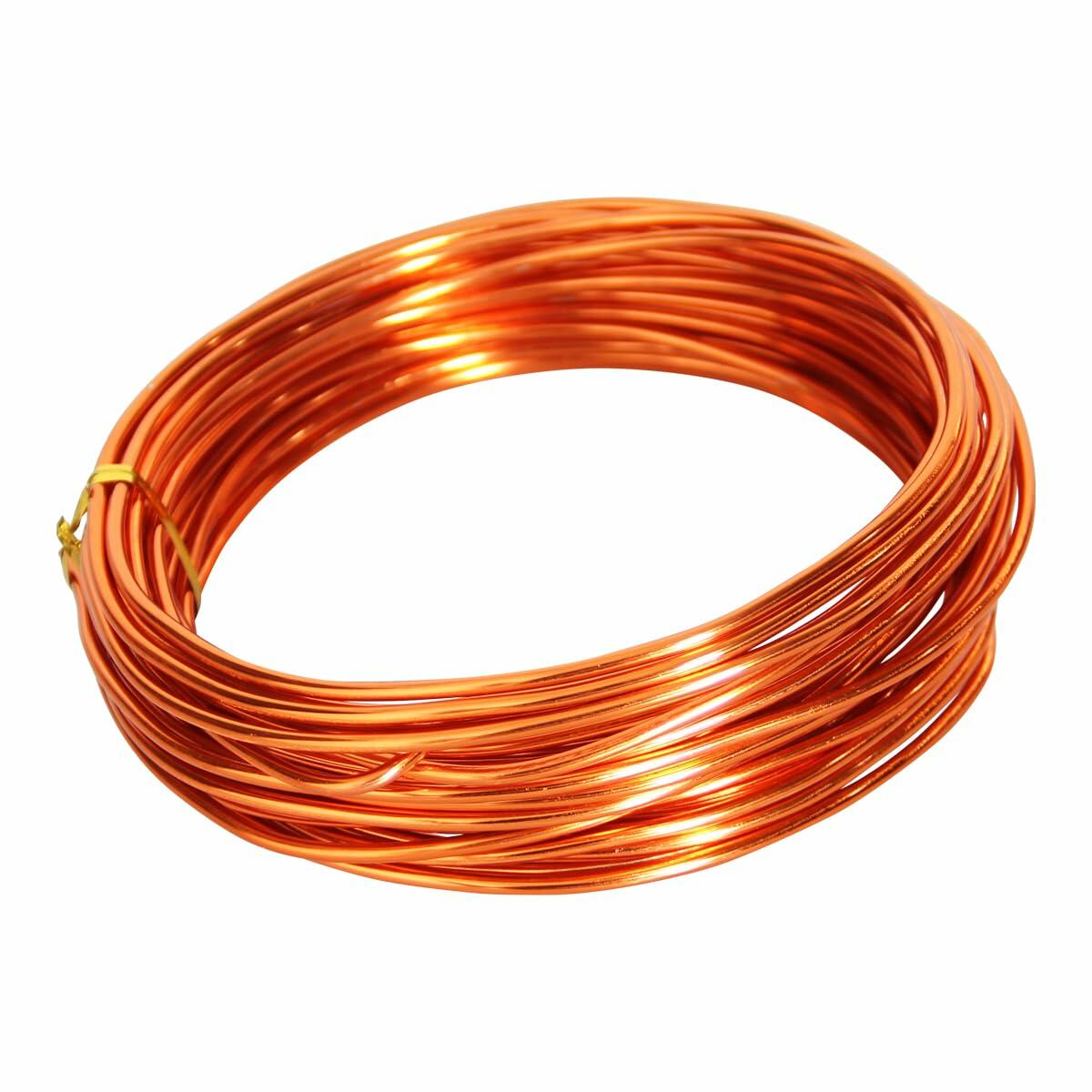 Chudeng Orange Aluminum Craft Wire 10 Gauge 2.5mm 32.8ft Sculpting Wire