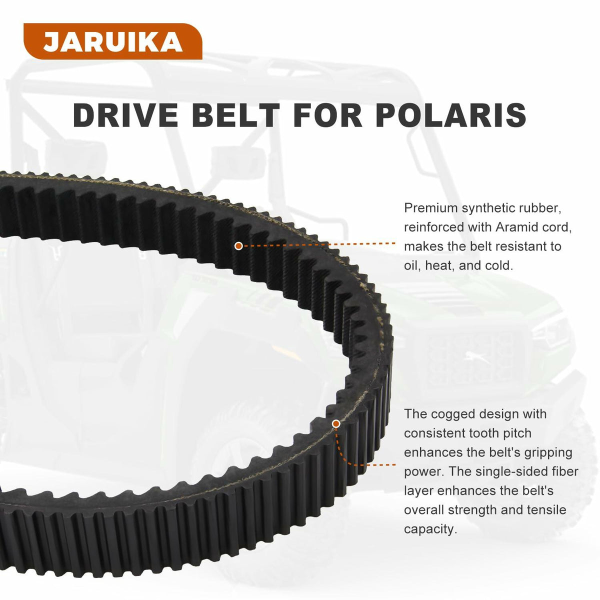 Jaruika 3211162 24G4022 Drive Belt Black Nylon for Polaris Ranger 500 RZR 800