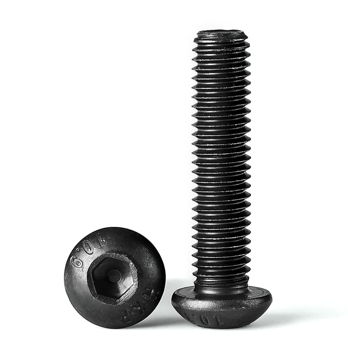 NIULUNBAO M8-1.25x45mm Button Head Socket Cap Screws Black Oxide 10pcs