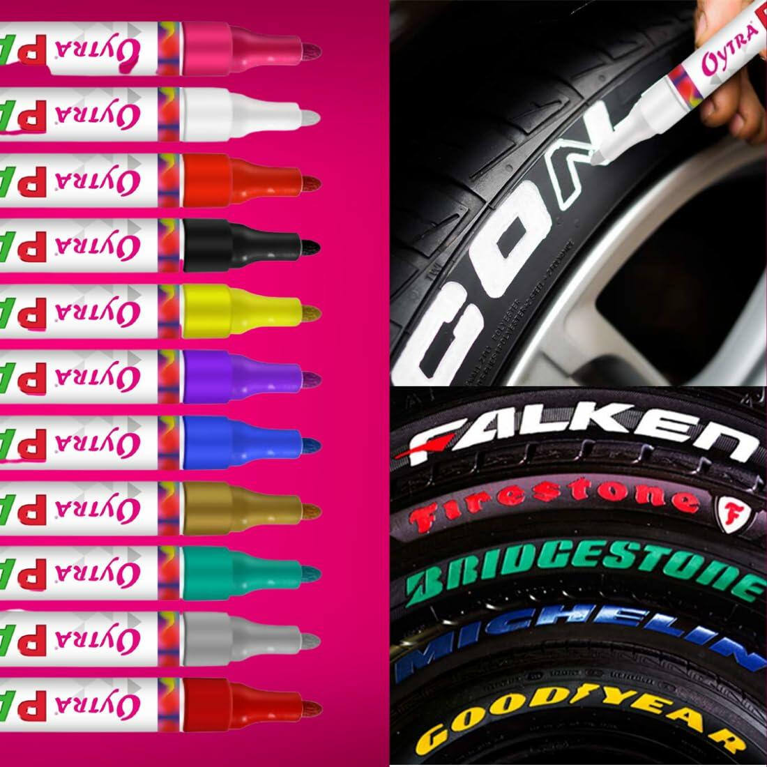 Oytra Permanent Waterproof Paint Marker Pen Yellow Oil Based All Surfaces