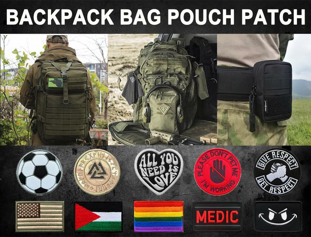 2 Pcs America Australian USA Flag Patch Tactical Military Embroidered