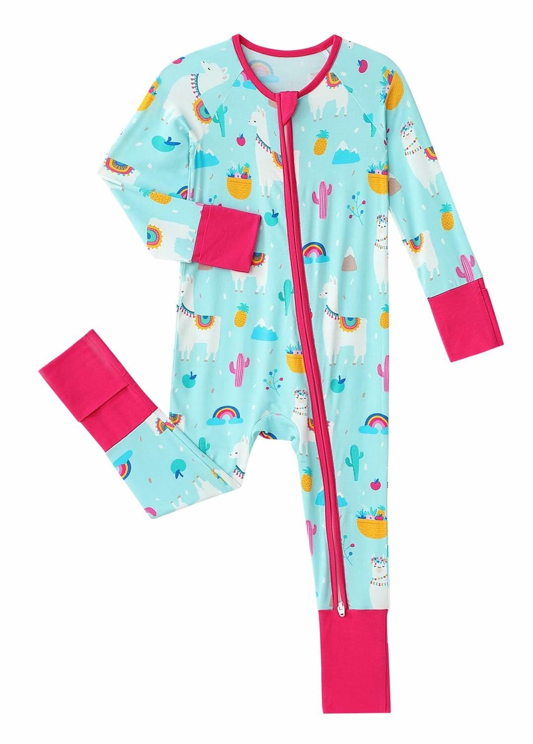 SUZEL Bamboo Baby Footless Romper Pineapple Cartoon 6-12M
