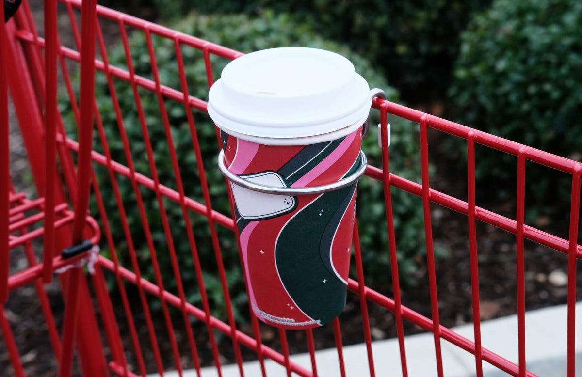 GoodBends Stainless Steel Shopping Cart Cup Holder SCCH01