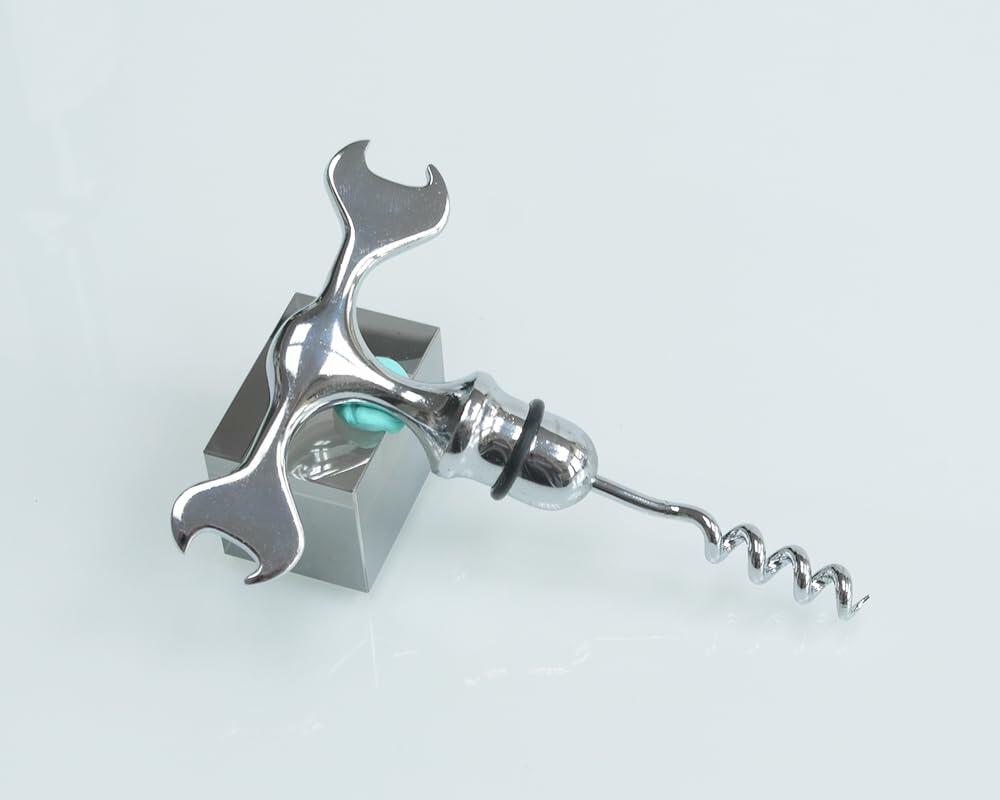 Lutong 3-in-1 T Bar Spanner Corkscrew Wine Opener Set Chrome Zinc 1 Count