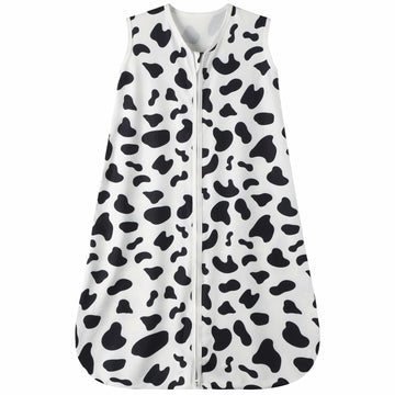 GUNTAIL Baby Sleep Sack 2-Way Zipper Rayon Cotton Cow Print Size X-Large