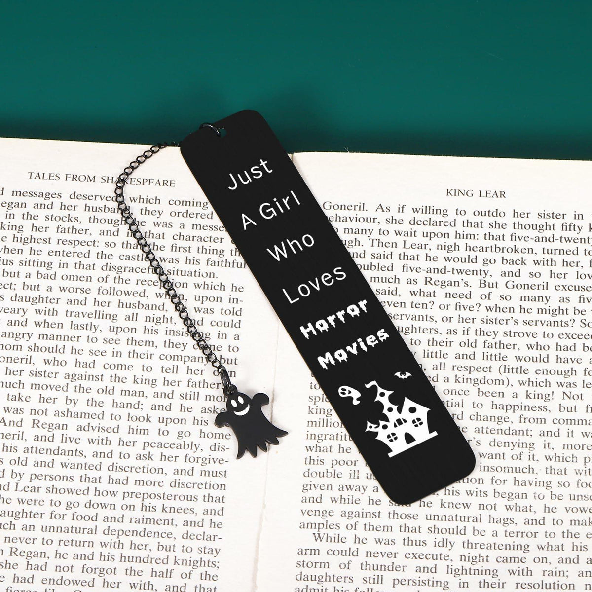 FOOZDEEVAAQ Gothic Halloween Alloy Steel Bookmarks Dark Color Teens Women